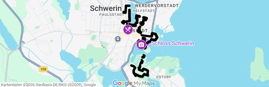 Picture of the Google Map for Schwerin